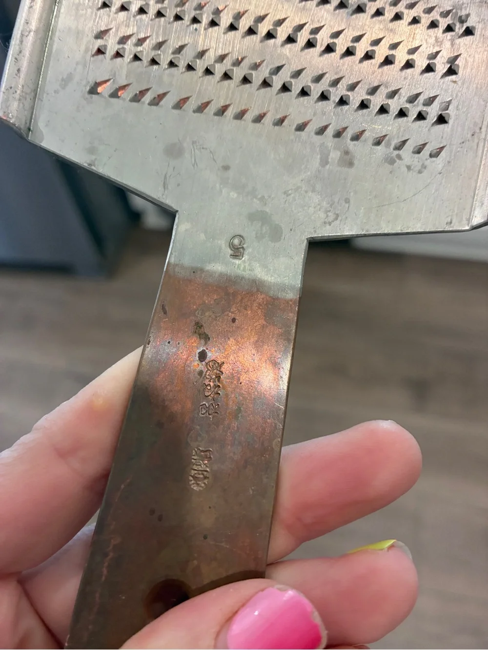 Oroshigane Handheld‎ Copper Japanese Grater Tin Plated Ginger Wasabi Tool